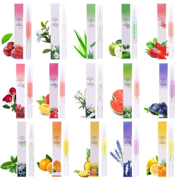 15Pcs Cuticle Oil Pen for Nail Care Products Kit Hangnail Treatment for Damaged - Picture 1 of 9